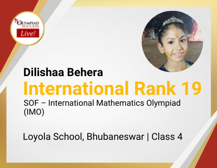 Arnav Gupta secured International Rank 19 in SOF - International Mathematics Olympiad (IMO)