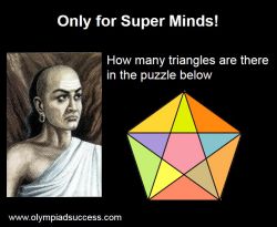 Find the no. of triangles in above image - Olympiad Success